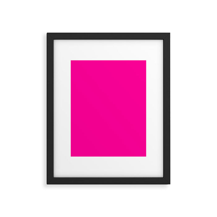 Fluorescent Pink Framed Art Print Gallery Image 1