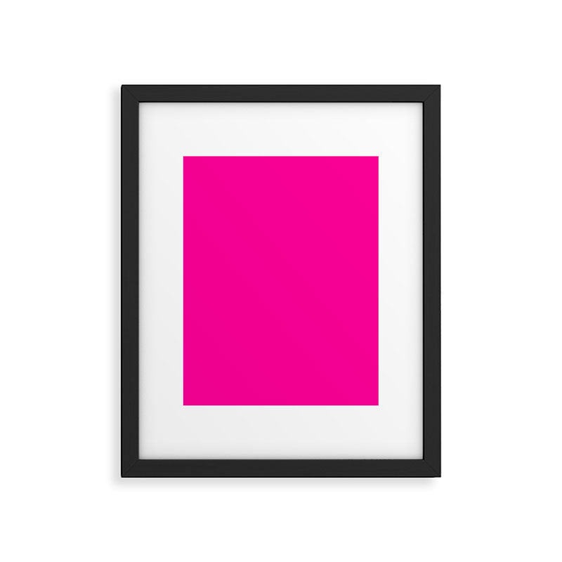 Fluorescent Pink Framed Art Print Gallery Image 6