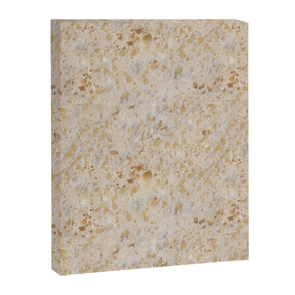 Gold cowhide Faux Cow Hide Metallic Print Canvas Print Gallery Image 8