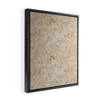 Gold cowhide Faux Cow Hide Metallic Print Framed Canvas Print Gallery Image 2