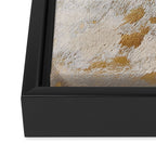Gold cowhide Metallic Framed Canvas Print Gallery Image 3