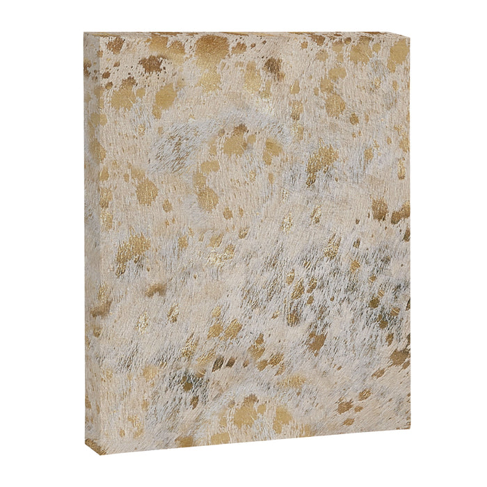 Gold Hide gold cowhide Canvas Print Gallery Image 1