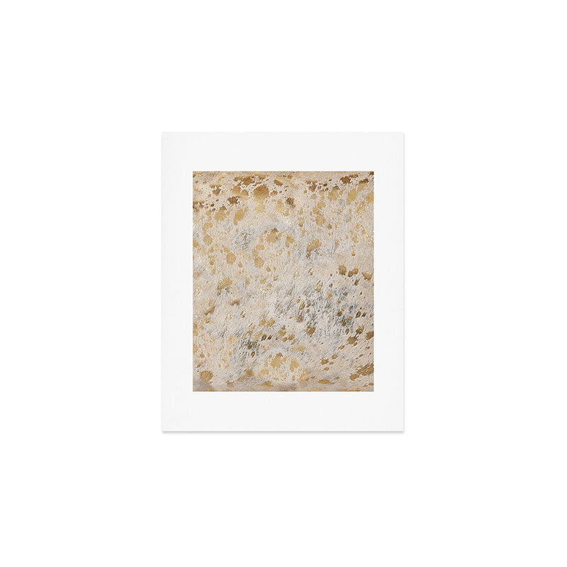 Gold Hide gold cowhide Art Print Gallery Image 1