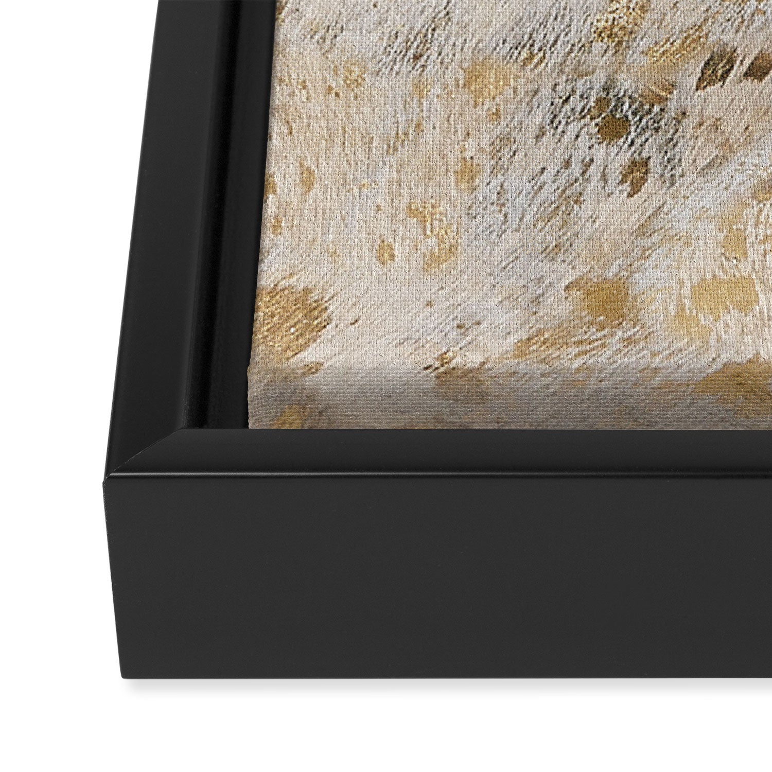 Gold Hide gold cowhide Framed Canvas Print Gallery Image 3