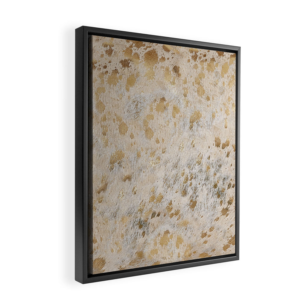 Gold Hide gold cowhide Framed Canvas Print Gallery Image 2