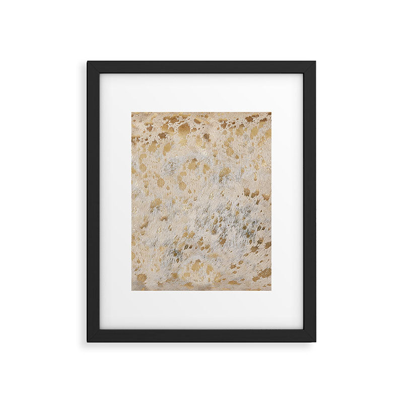 Gold Hide gold cowhide Framed Art Print Gallery Image 6