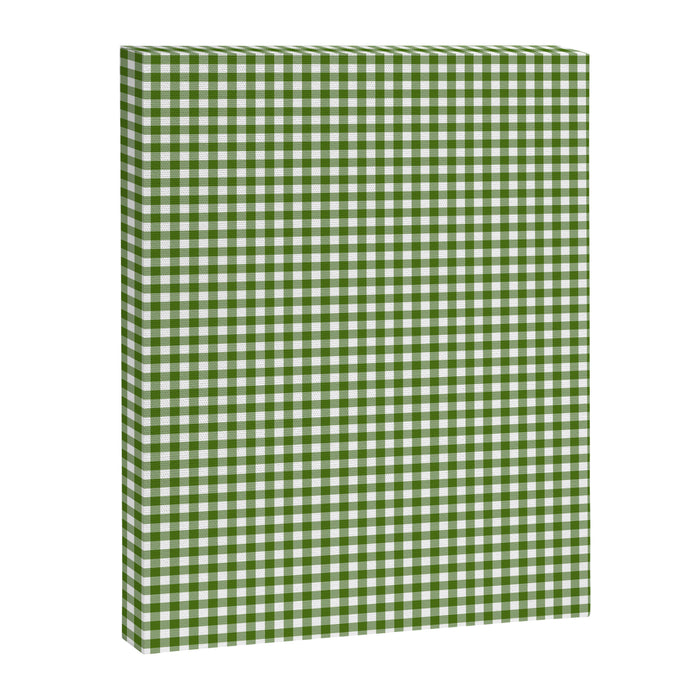 green gingham Canvas Print Gallery Image 1