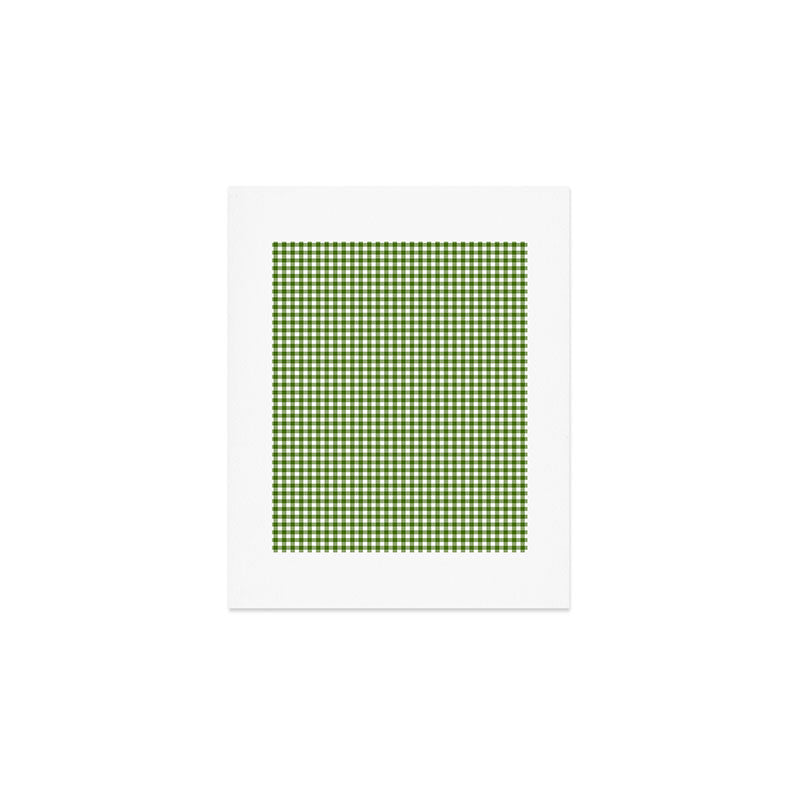 green gingham Art Print Gallery Image 1