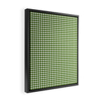 green gingham Framed Canvas Print Gallery Image 2