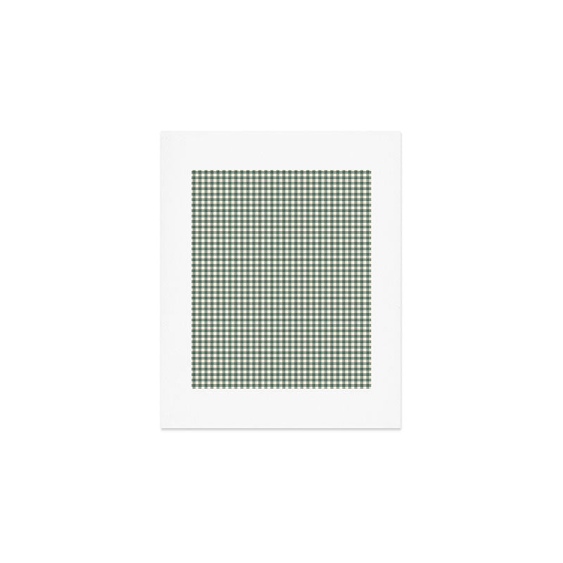 green gingham Art Print Gallery Image 1