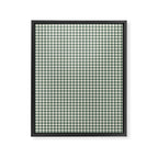 green gingham Framed Canvas Print Gallery Image 8