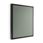 green gingham Framed Canvas Print Gallery Image 2