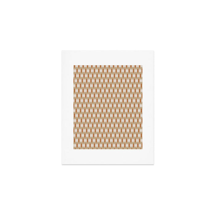 Minimalist Geometric Check Pattern Art Print Gallery Image 1