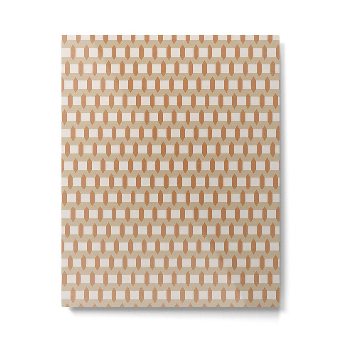 Minimalist Geometric Check Pattern Metal Print Gallery Image 1