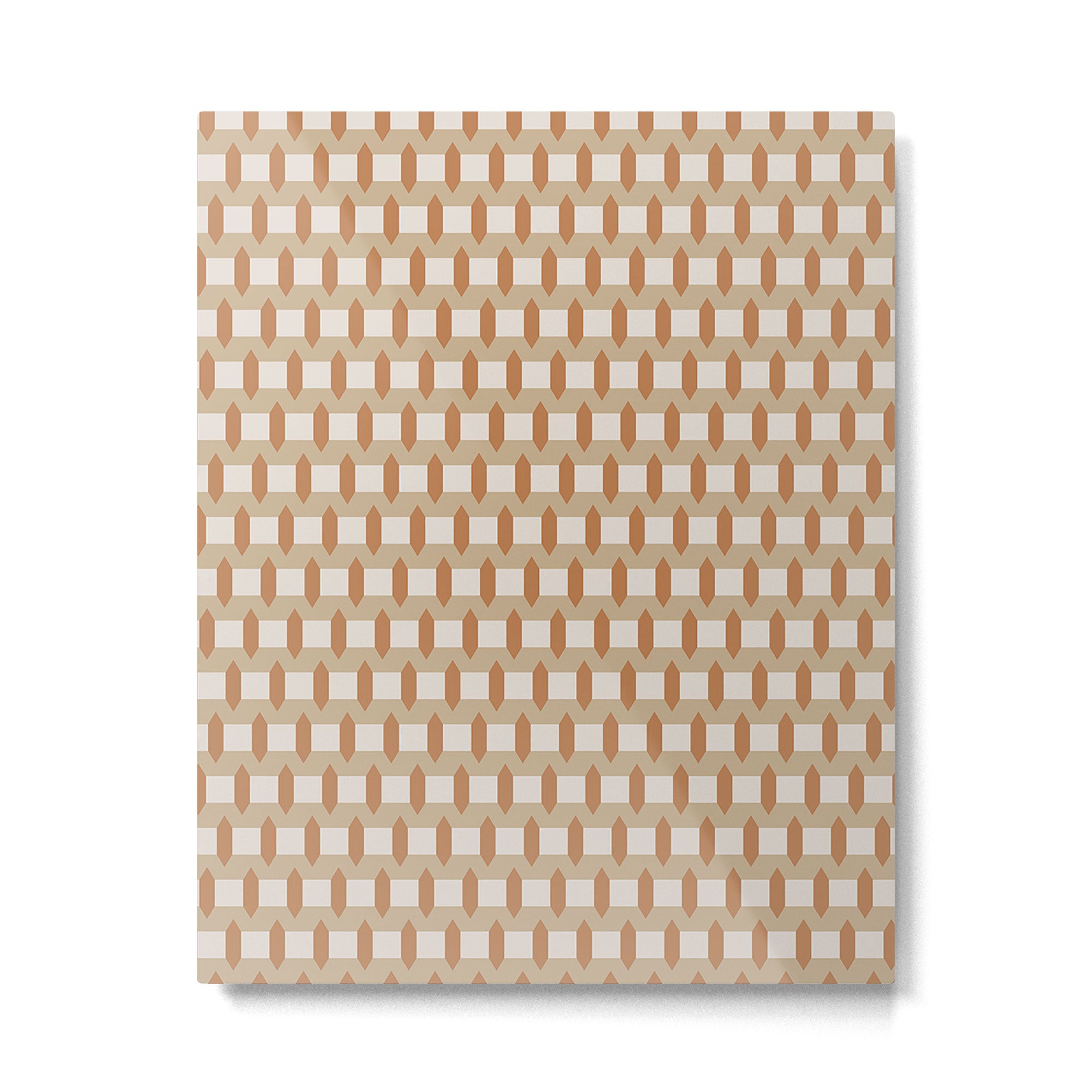 Minimalist Geometric Check Pattern Metal Print Gallery Image 6