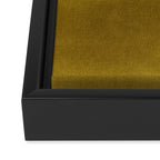 Mustard Velvet Framed Canvas Print Gallery Image 3