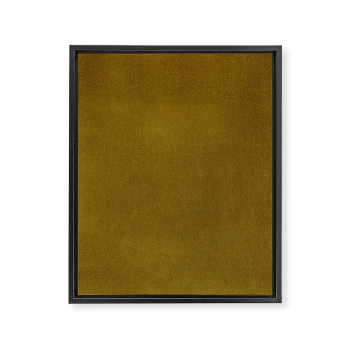 Mustard Velvet Framed Canvas Print Gallery Image 1