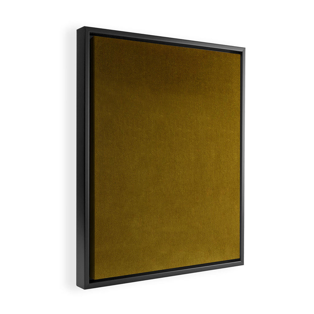 Mustard Velvet Framed Canvas Print Gallery Image 2