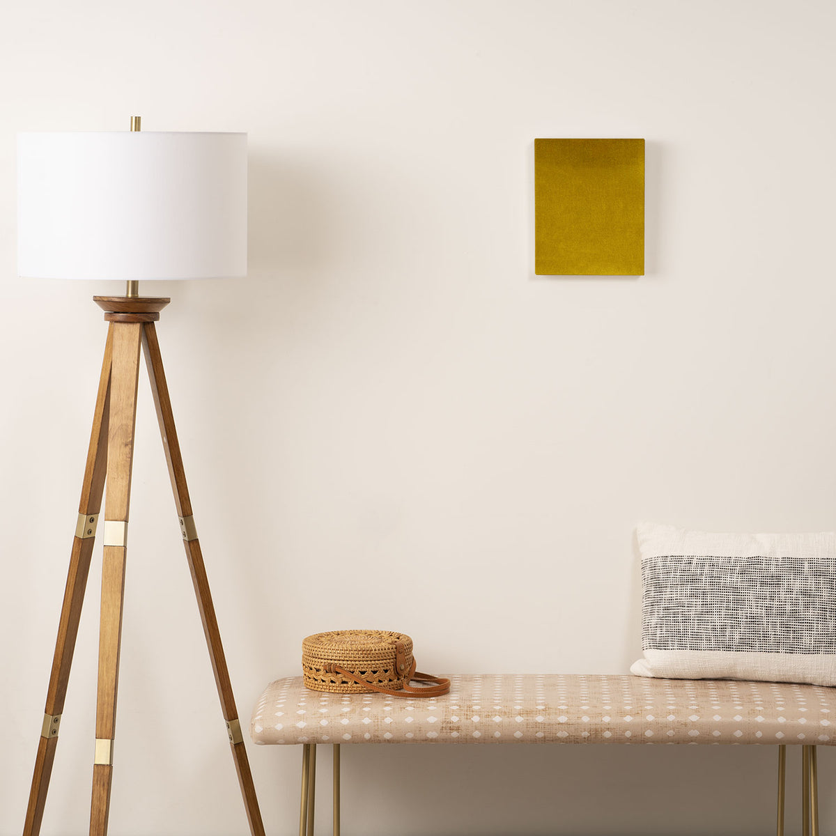 Mustard Velvet Canvas Print Gallery Image 2