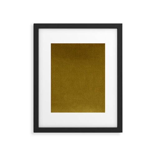 Mustard Velvet Framed Art Print Gallery Image 6