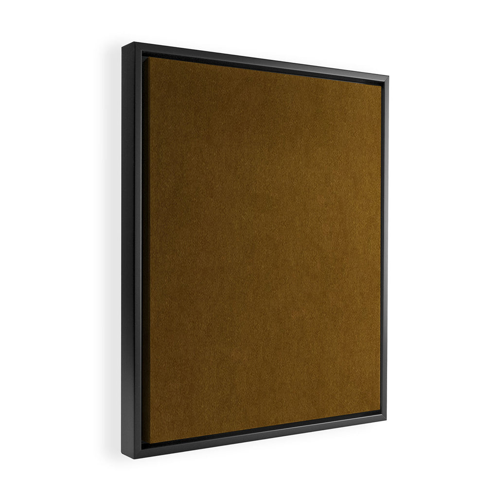 Ochre Velvet Framed Canvas Print Gallery Image 2