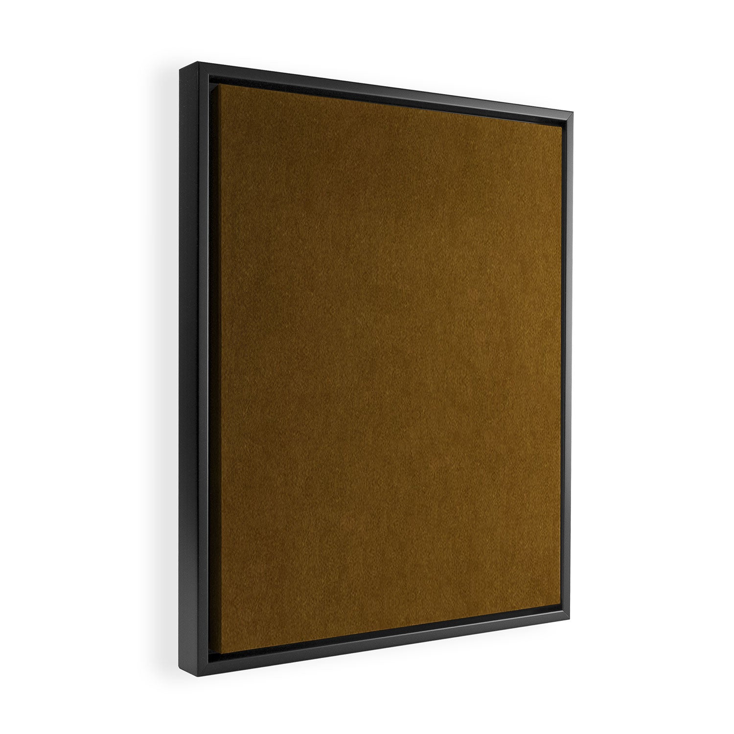 Ochre Velvet Framed Canvas Print Gallery Image 2