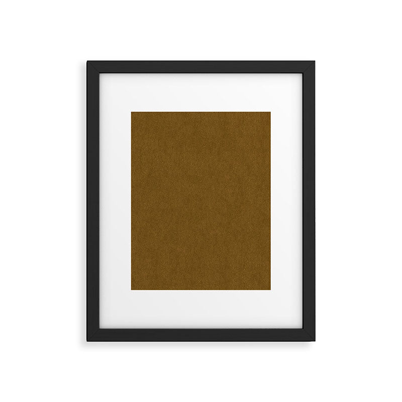 Ochre Velvet Framed Art Print Gallery Image 6