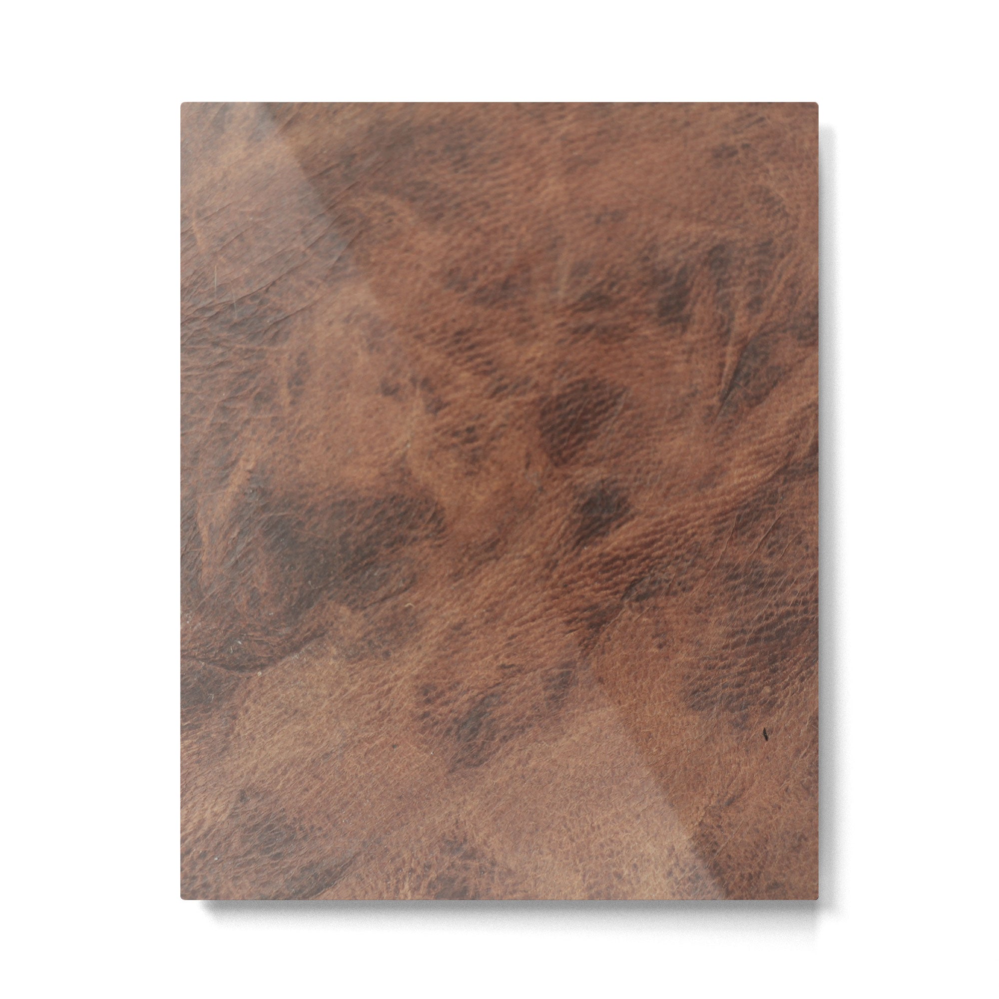 Old Tan Faux Leather Texture Metal Print Gallery Image 4