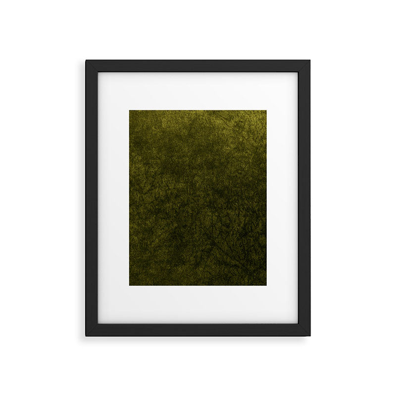 olive green velvet Framed Art Print Gallery Image 6