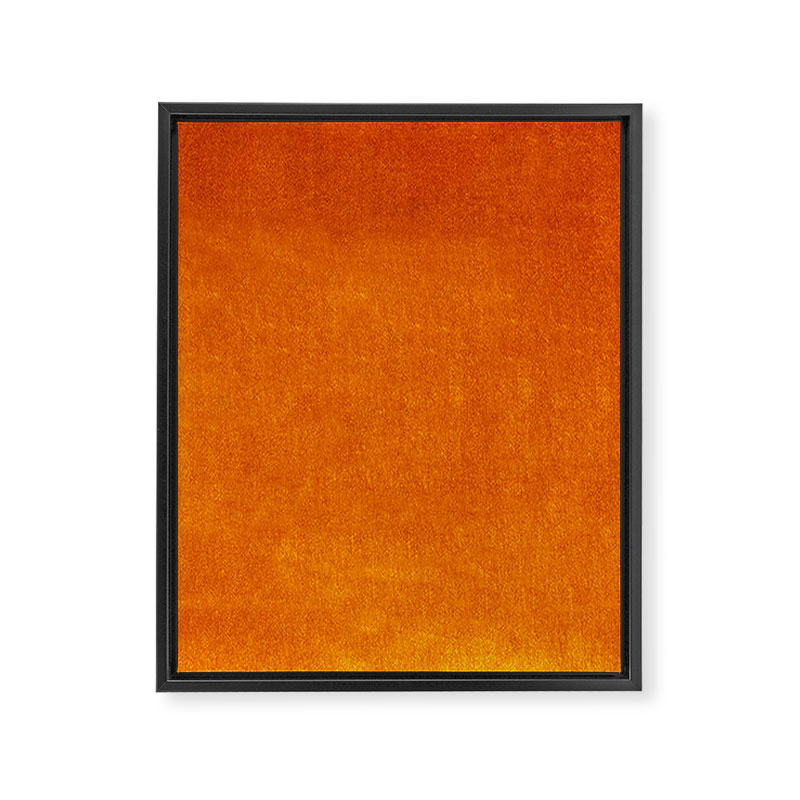 Orange Velvet Framed Canvas Print Gallery Image 8
