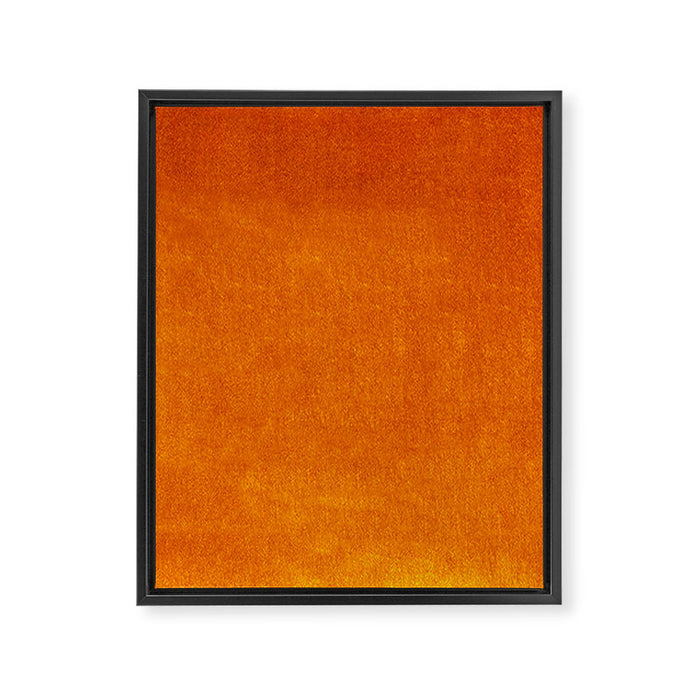 Orange Velvet Framed Canvas Print Gallery Image 1