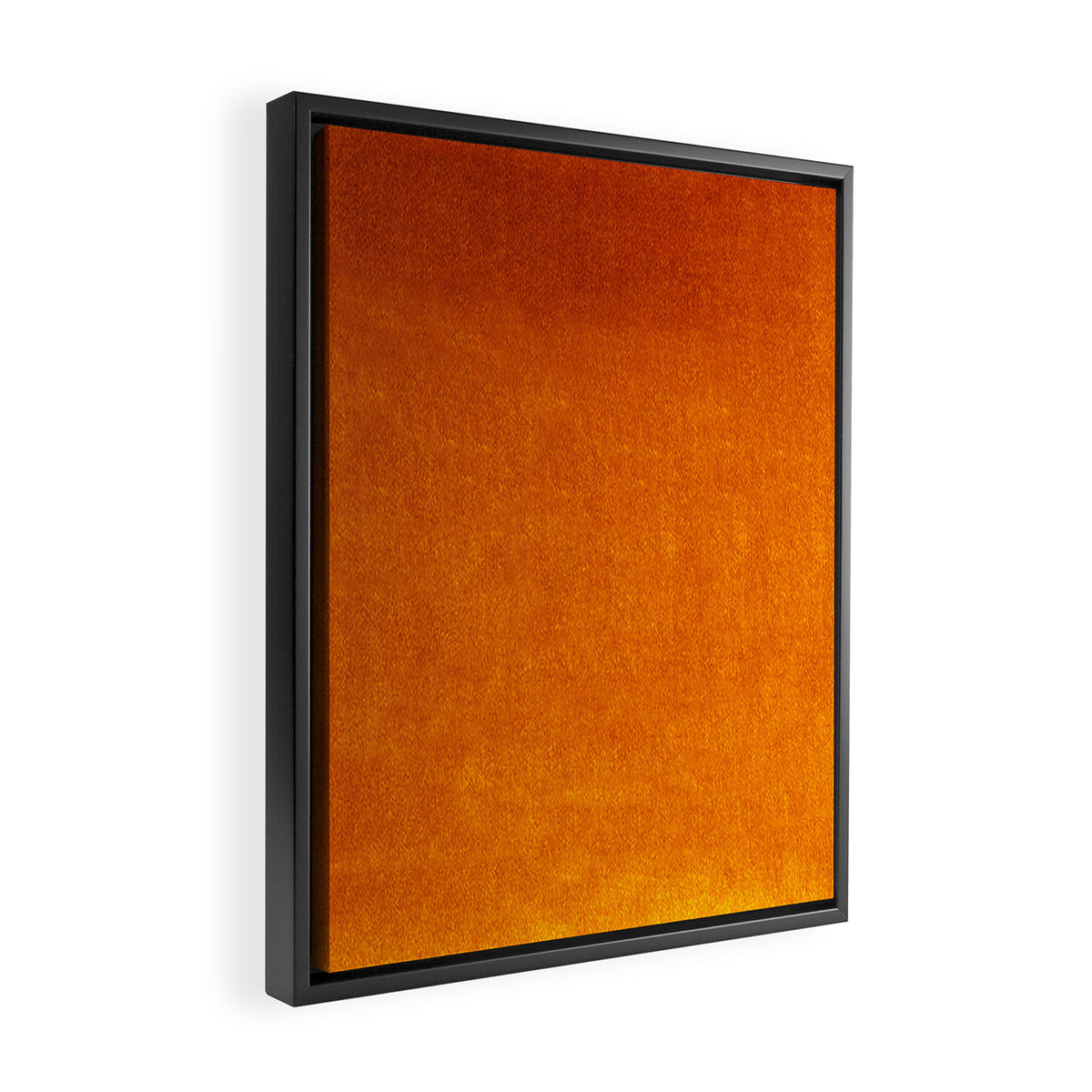 Orange Velvet Framed Canvas Print Gallery Image 2