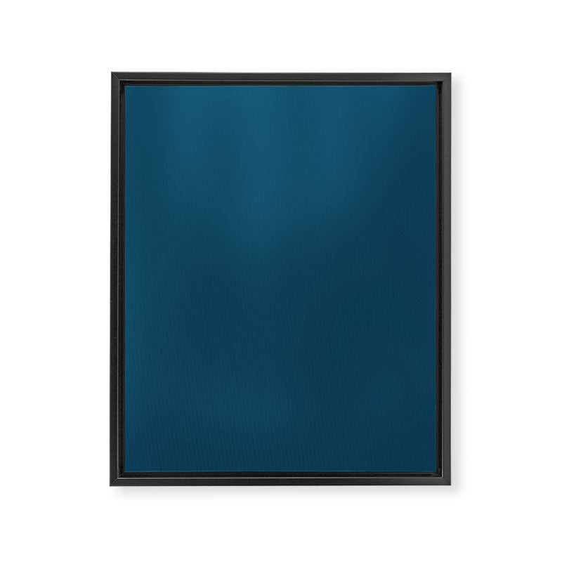 Peacock Blue Framed Canvas Print Gallery Image 8