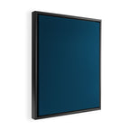 Peacock Blue Framed Canvas Print Gallery Image 2