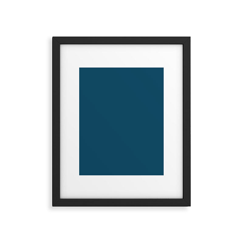 Peacock Blue Framed Art Print Gallery Image 6