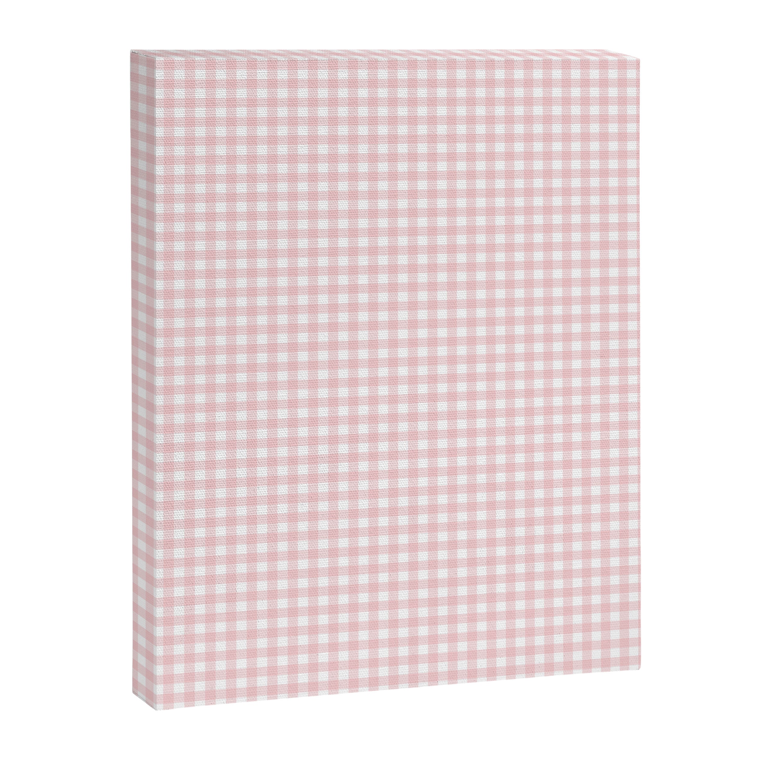 Pink Gingham Canvas Print Gallery Image 8