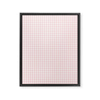Pink Gingham Framed Canvas Print Gallery Image 8