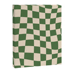 Retro Forest Green checkered Canvas Print Gallery Image 6