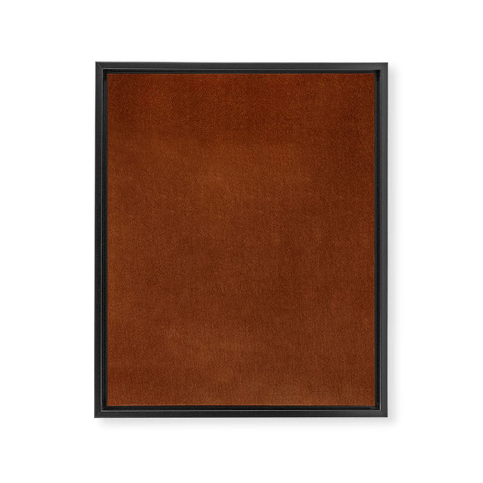 Rust Velvet Framed Canvas Print Gallery Image 1
