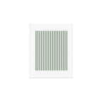 Sage Green Stripes Art Print Gallery Image 1