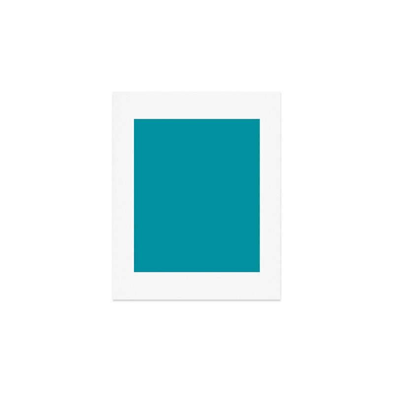 Teal Color Art Print Gallery Image 1