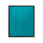 Teal Color Framed Canvas Print Gallery Image 8