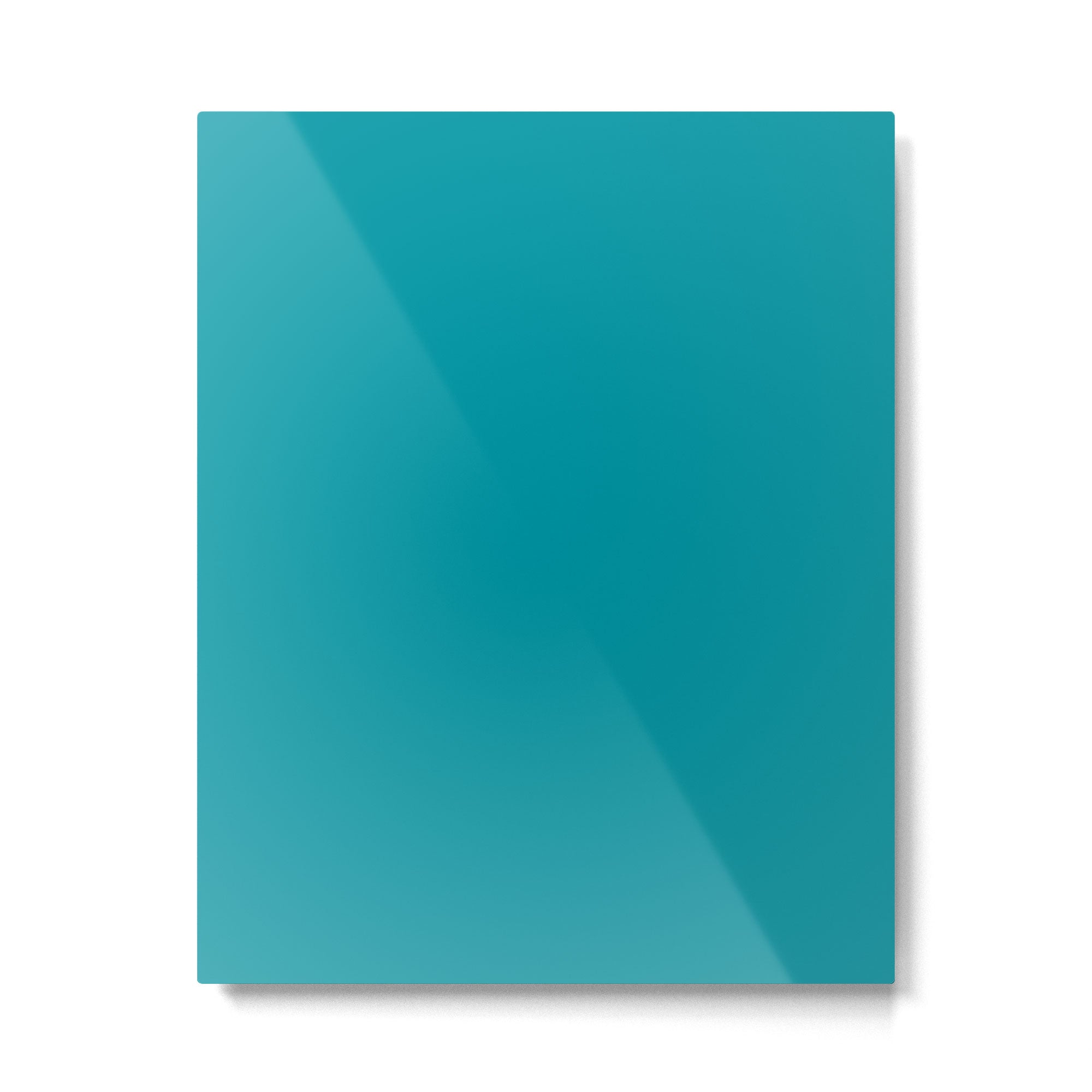 Teal Color Metal Print Gallery Image 6