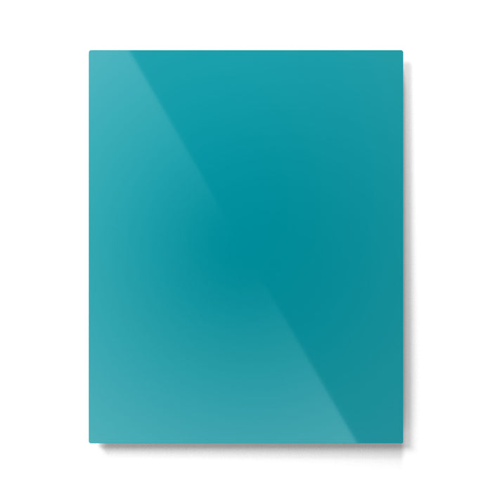 Teal Color Metal Print Gallery Image 1