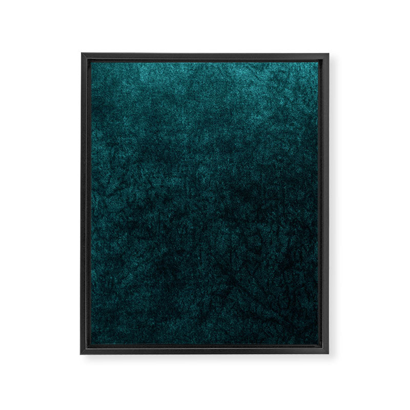 Teal Velvet Framed Canvas Print Gallery Image 8