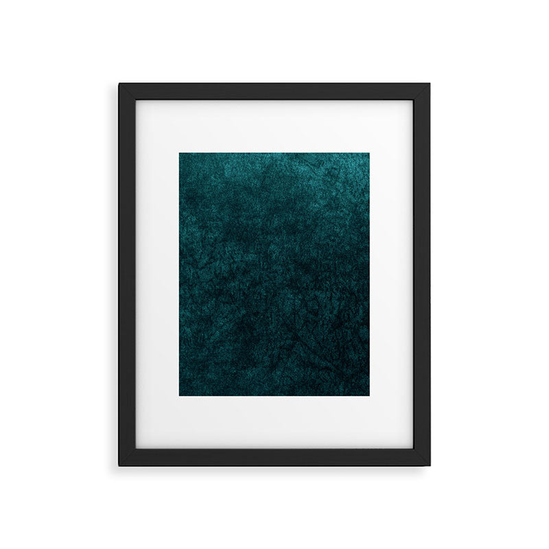 Teal Velvet Framed Art Print Gallery Image 6