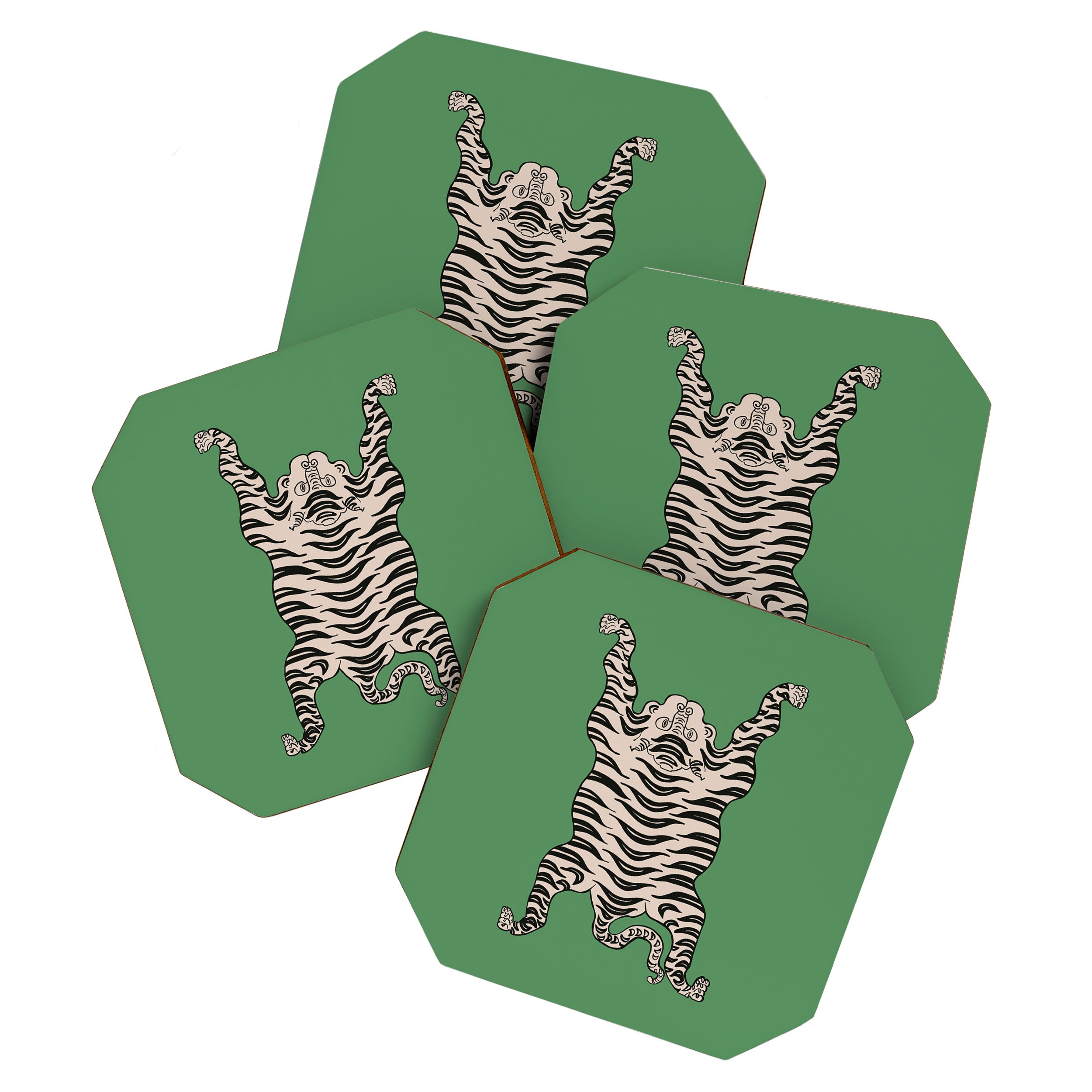 Tiger Green Coaster Gallery Image 1