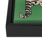 Tiger Green Framed Canvas Print Gallery Image 3