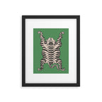 Tiger Green Framed Art Print Gallery Image 5