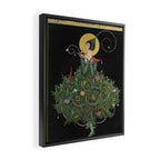 Vintage Fashion Magazine Cover - Illustration December 1914 - Christmas Tree Woman Framed Canvas Print Gallery Image 2